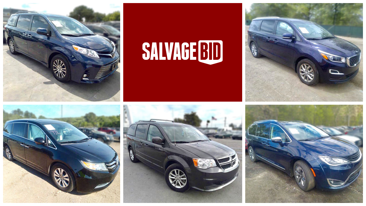 Salvage minivans deals for sale